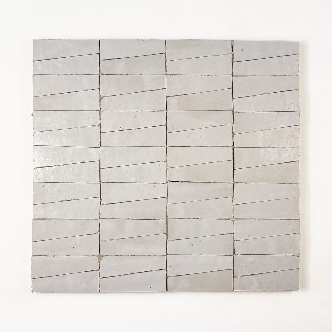 Trapezoid Mosaic  Blanc