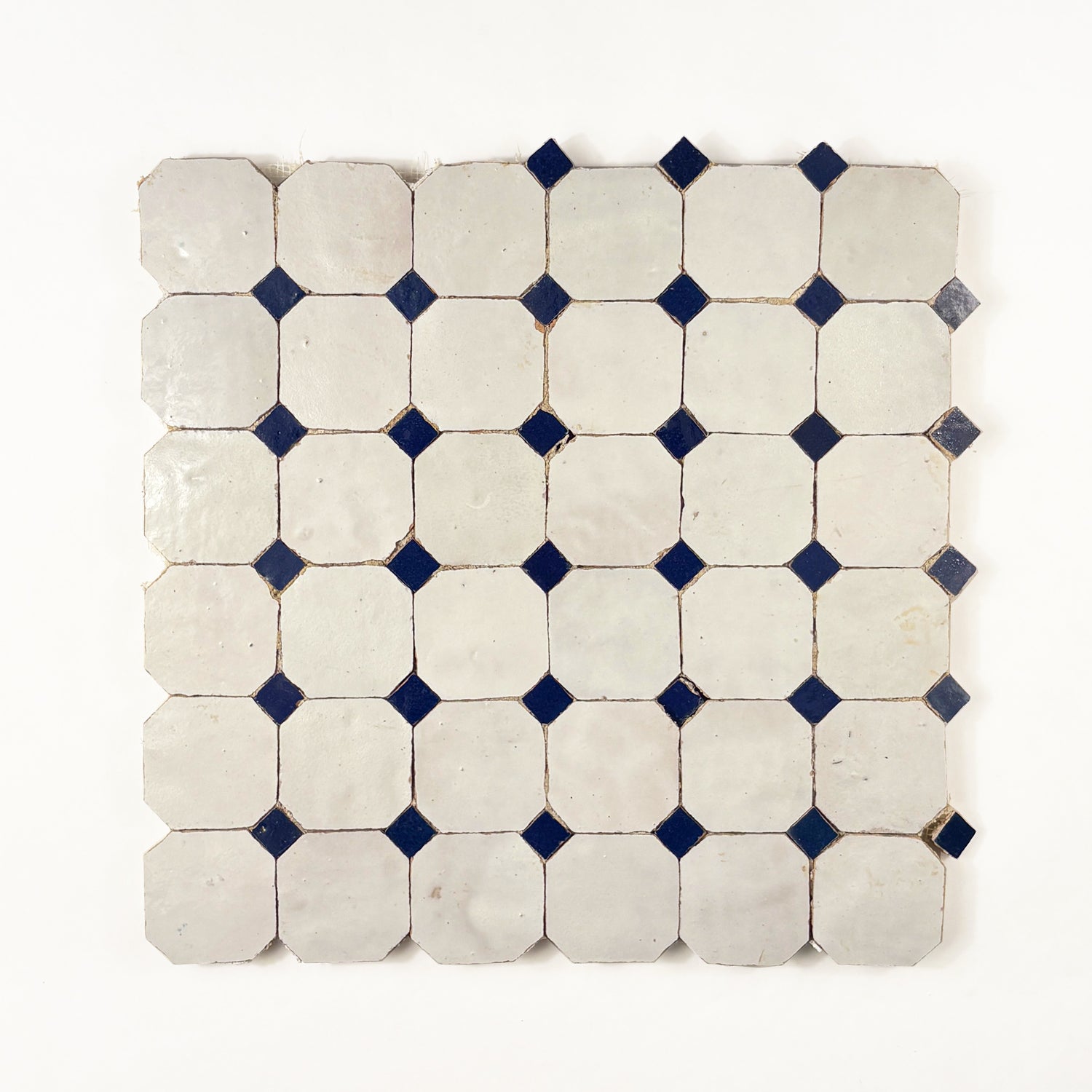 Kora Mosaic Blanc + Bleu