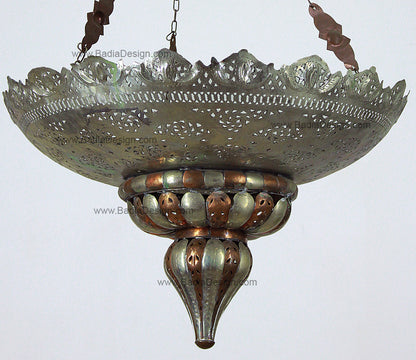 Silver and Bronze Color Chandelier
