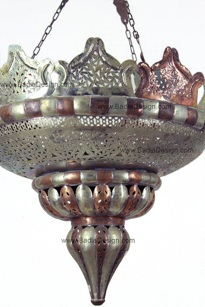 Silver and Bronze Color Chandelier