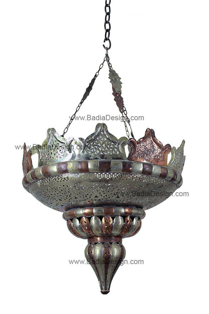 Silver and Bronze Color Chandelier