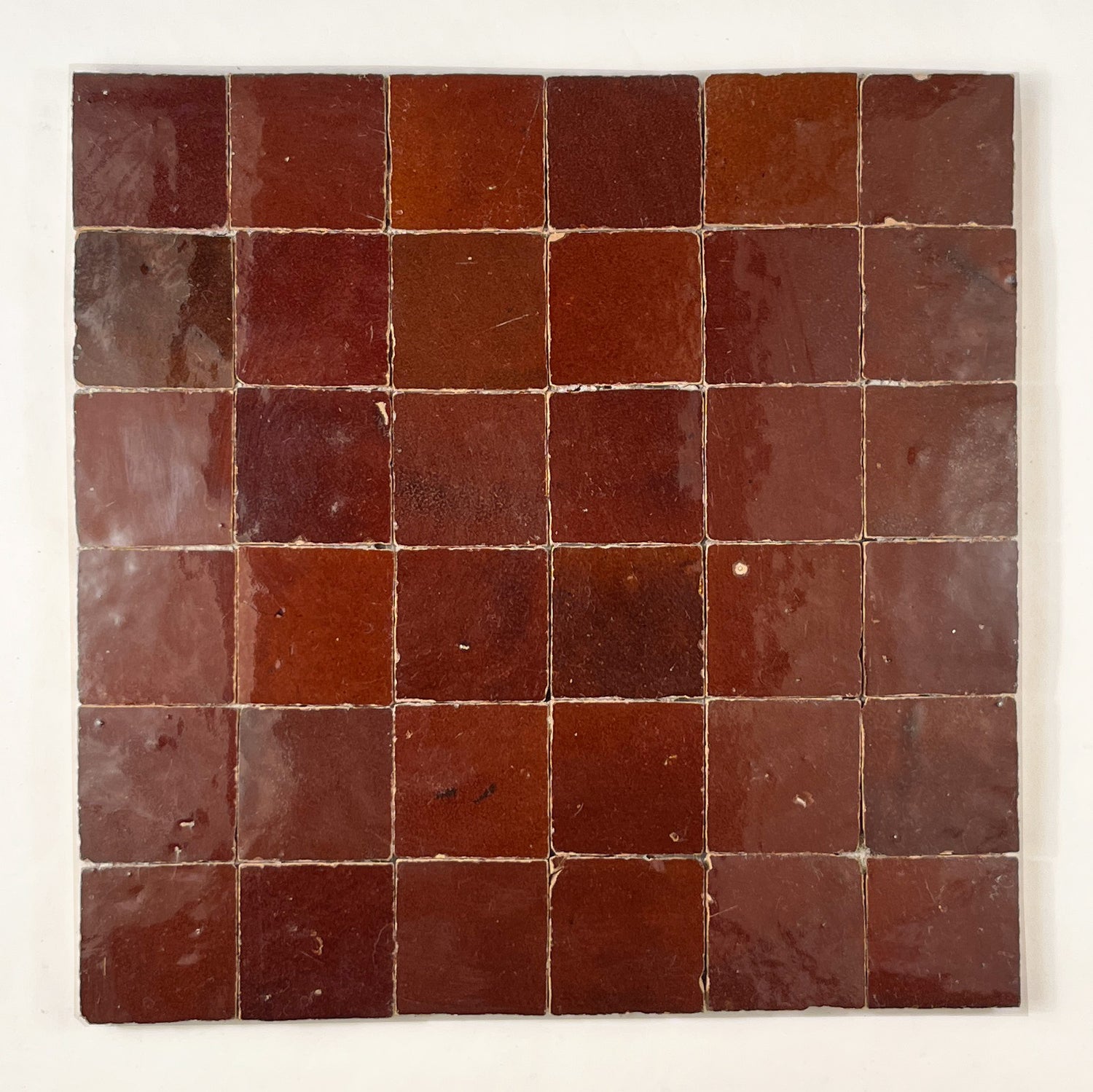 2x2 Chocolate Zellige Mosaic Tile