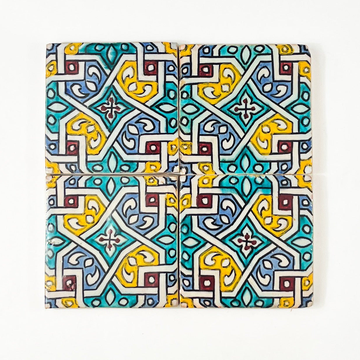 Moroccan Hand-Painted 4x4 Zellige Tile Collection – Badia Design Inc.