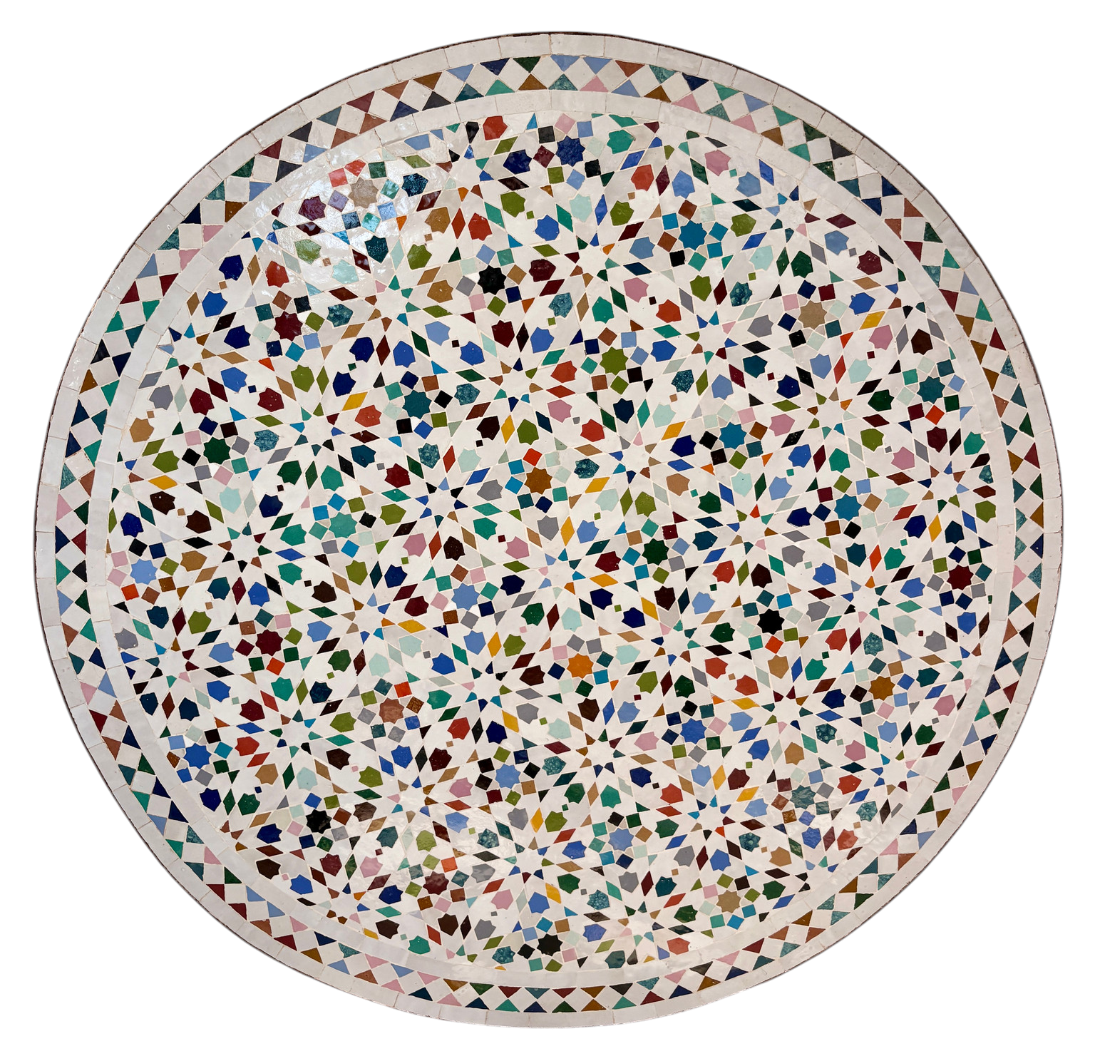 39" Multi Zellige Mosaic Table Top