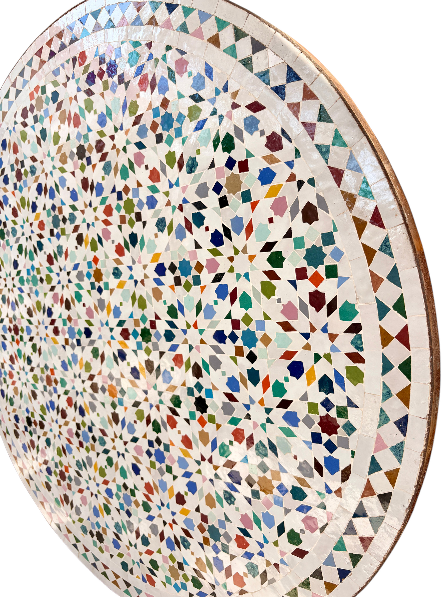 39" Multi Zellige Mosaic Table Top