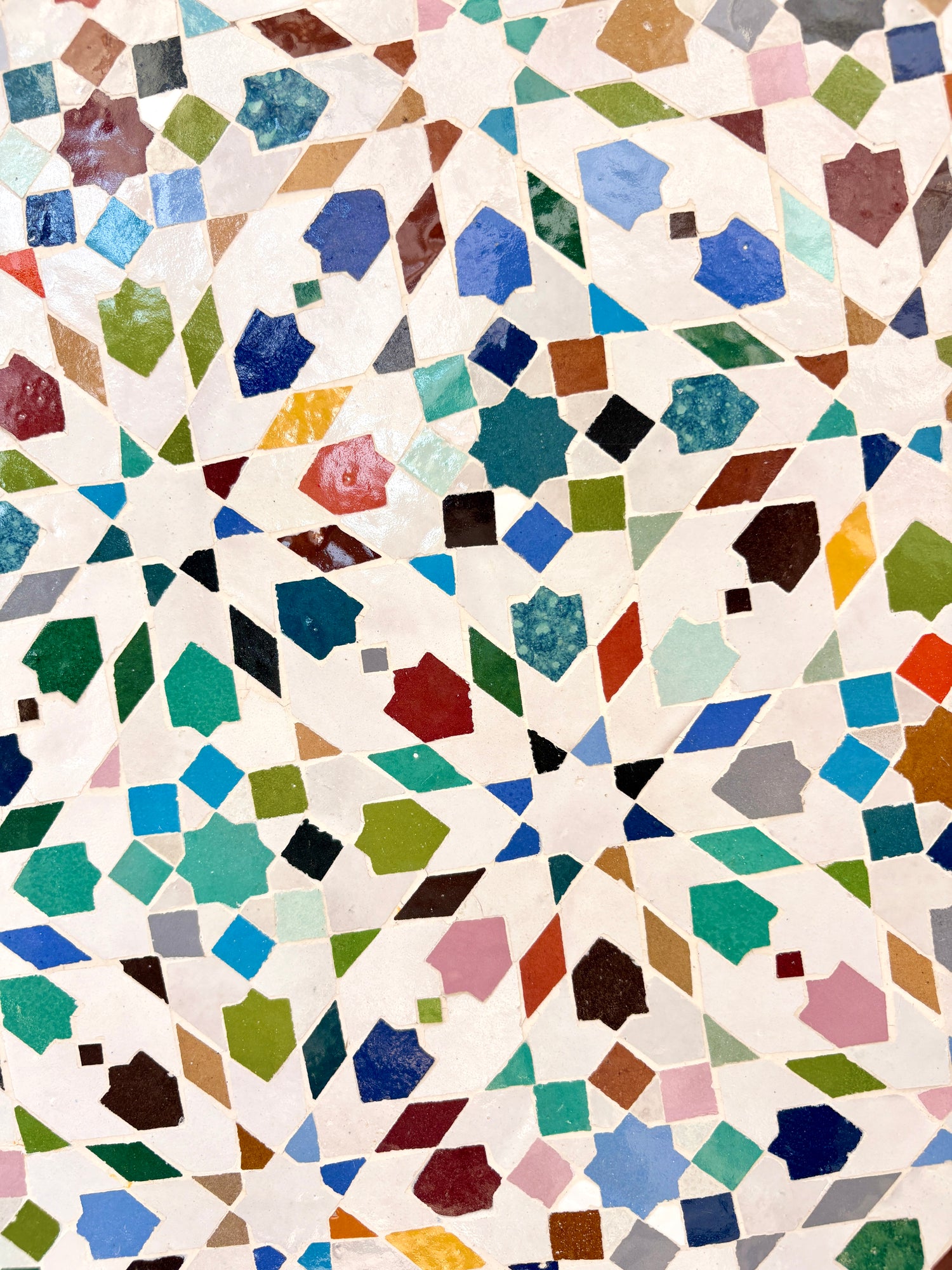 39" Multi Zellige Mosaic Table Top