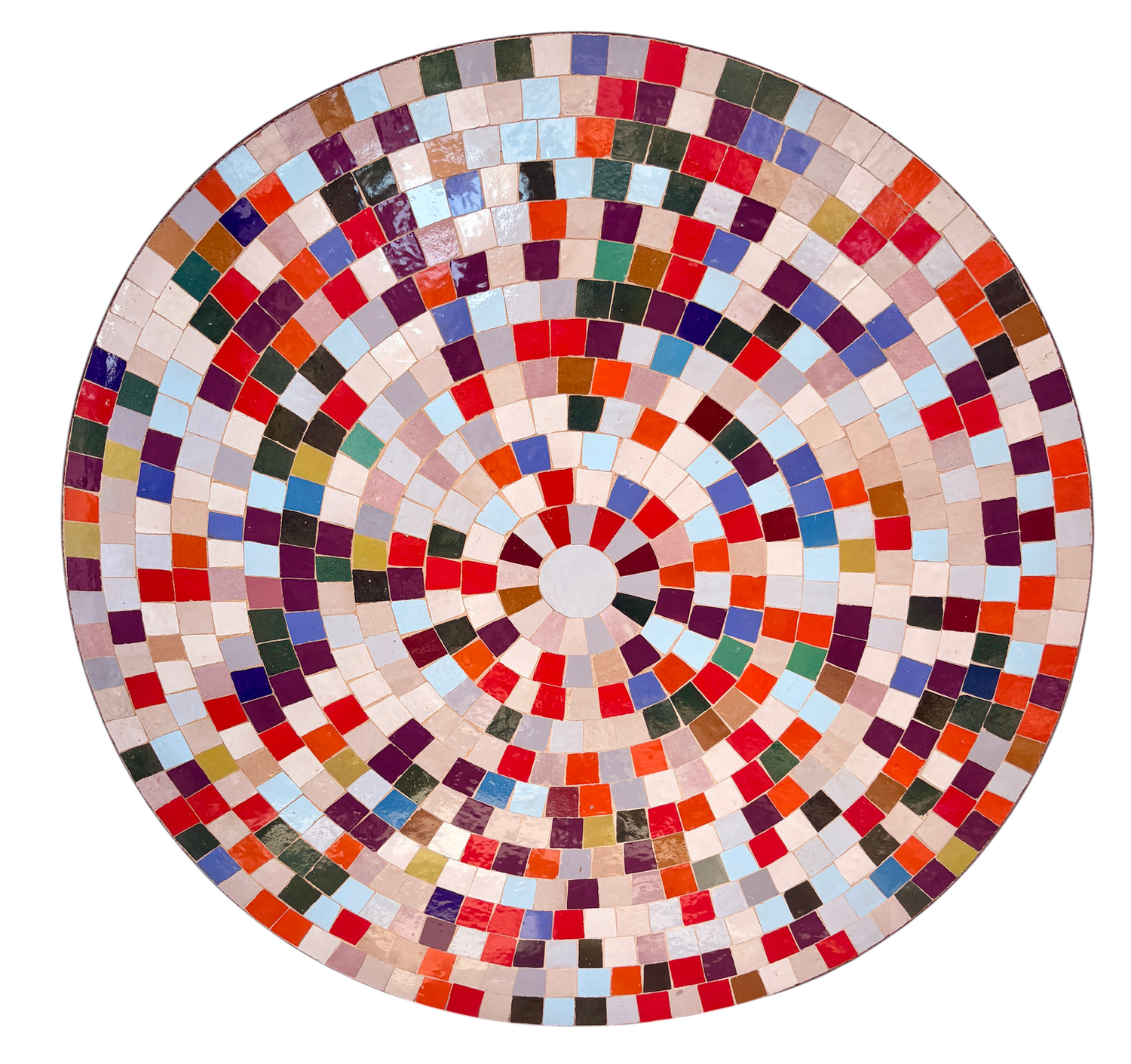 39" Multi Zellige Mosaic Table Top