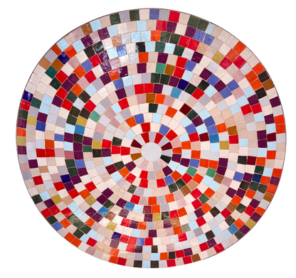 39" Multi Zellige Mosaic Table Top