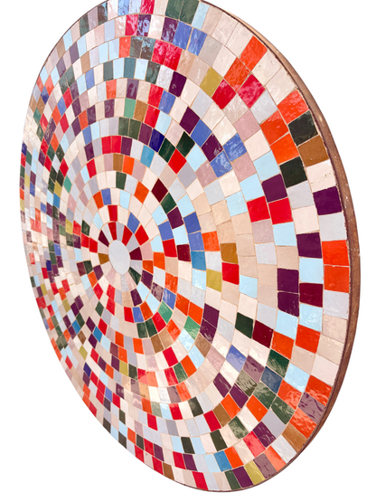 39" Multi Zellige Mosaic Table Top