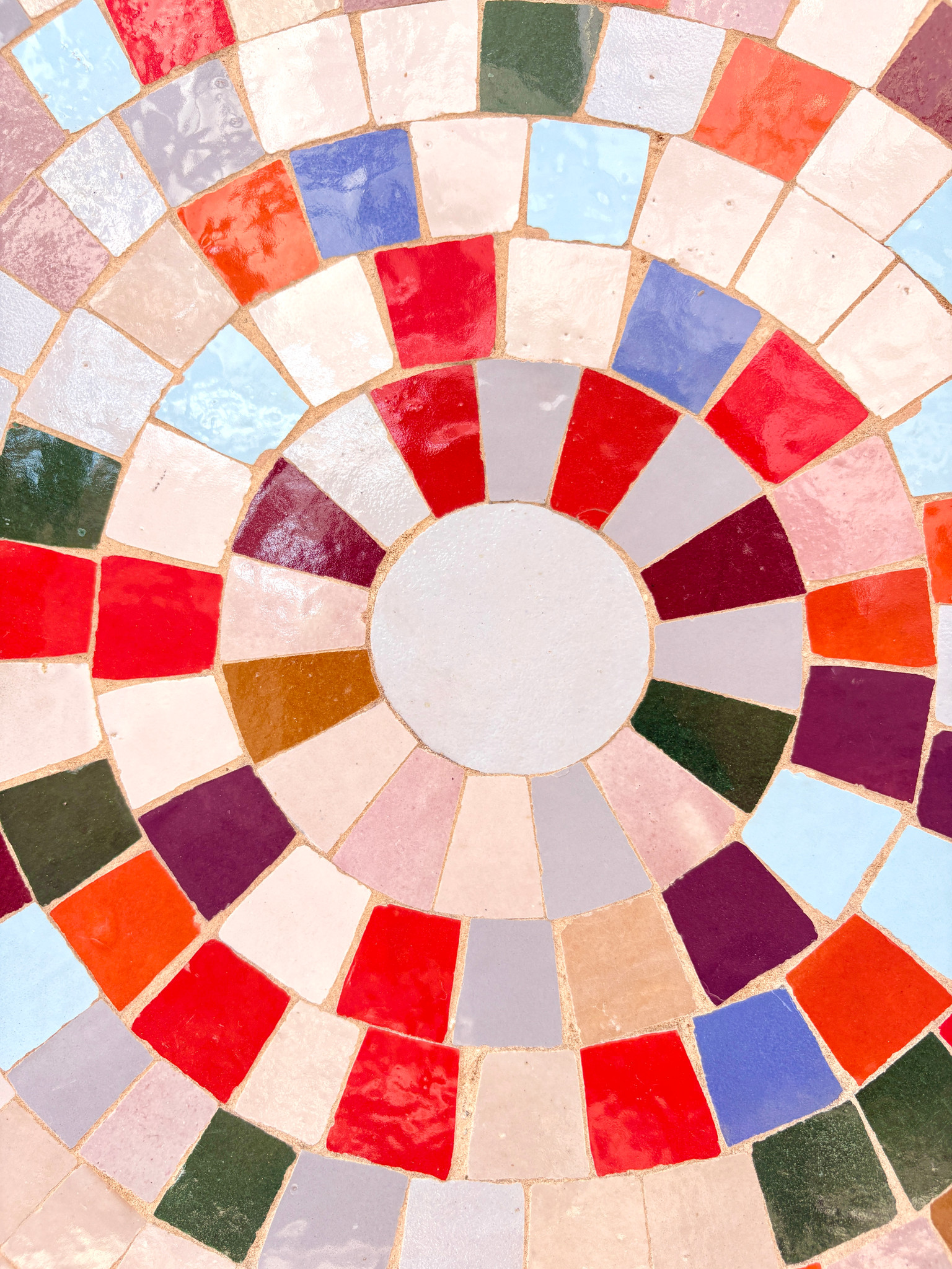 39" Multi Zellige Mosaic Table Top