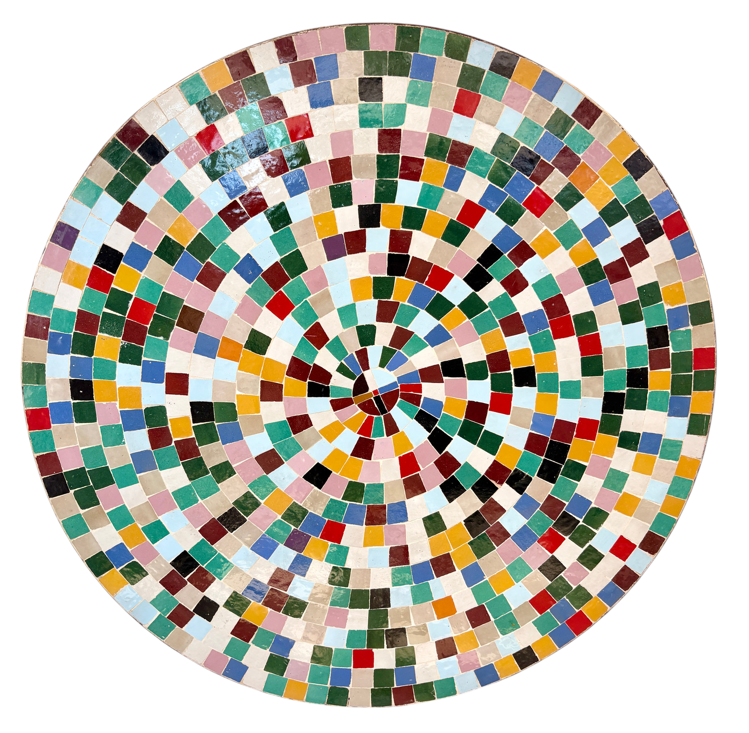 39" Multi Zellige Mosaic Table Top