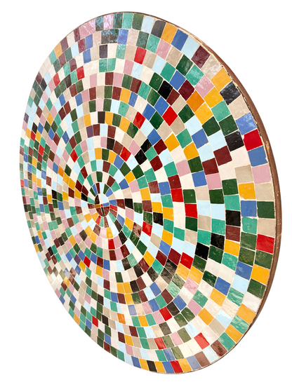 39" Multi Zellige Mosaic Table Top