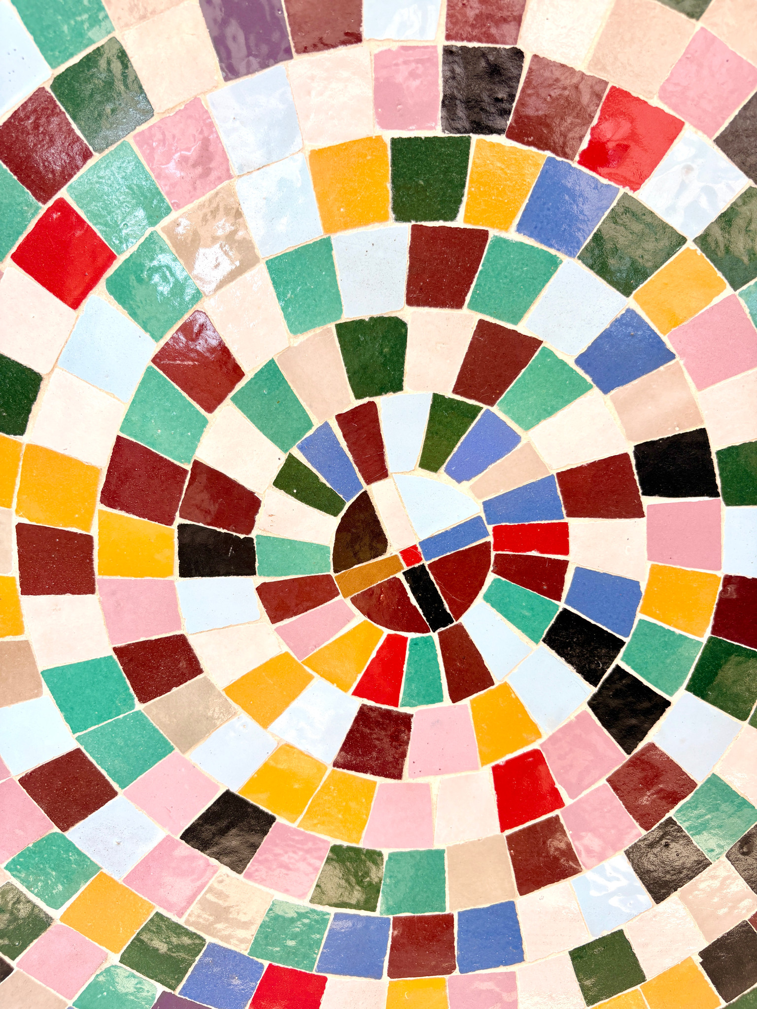 39" Multi Zellige Mosaic Table Top