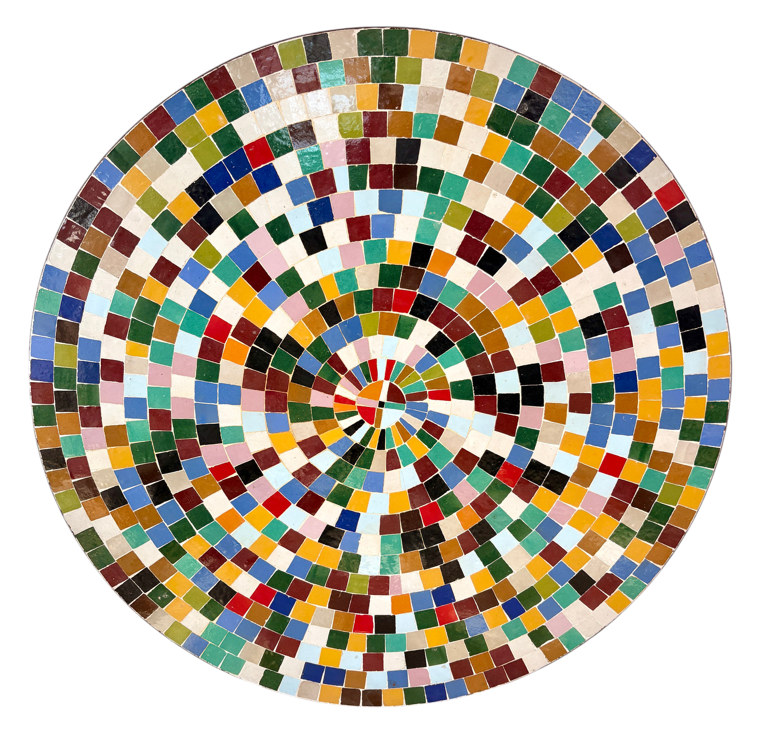 39" Multi Zellige Mosaic Table Top