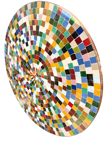 39" Multi Zellige Mosaic Table Top