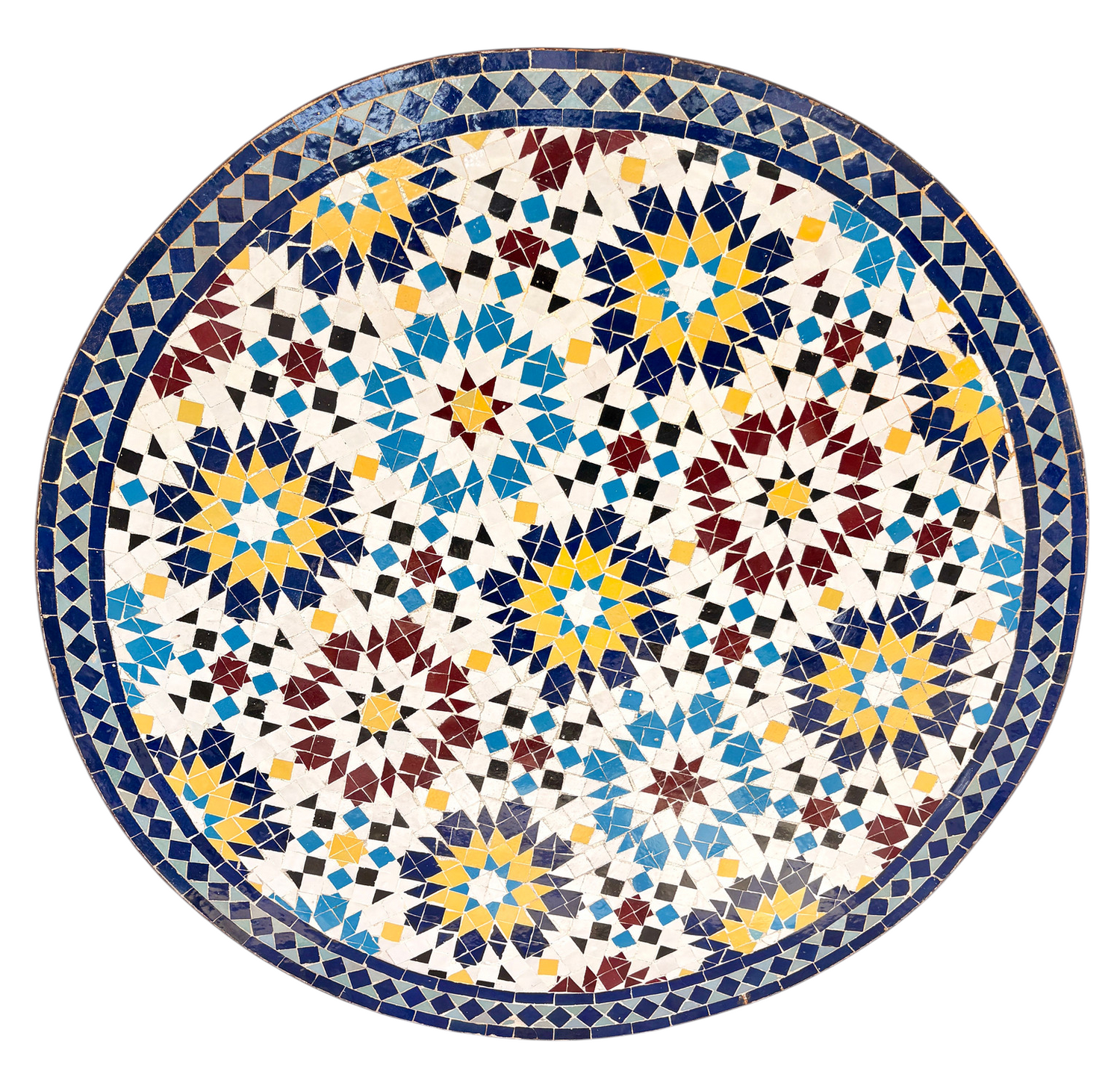 48" Multi Zellige Mosaic Table Top