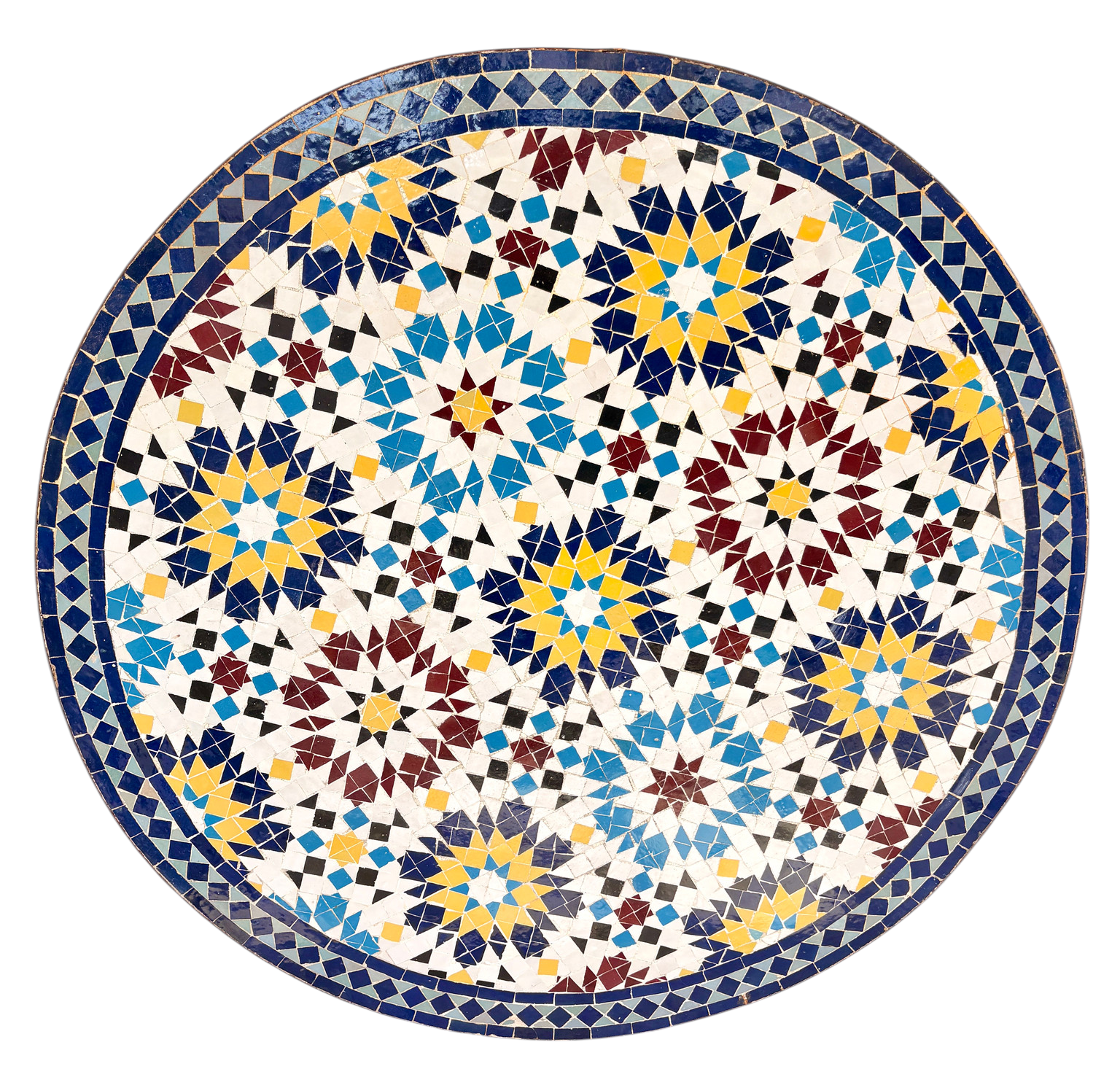 48" Multi Zellige Mosaic Table Top
