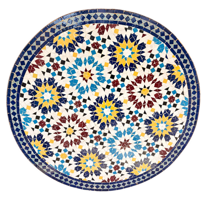 48" Multi Zellige Mosaic Table Top