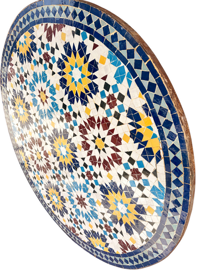 48" Multi Zellige Mosaic Table Top