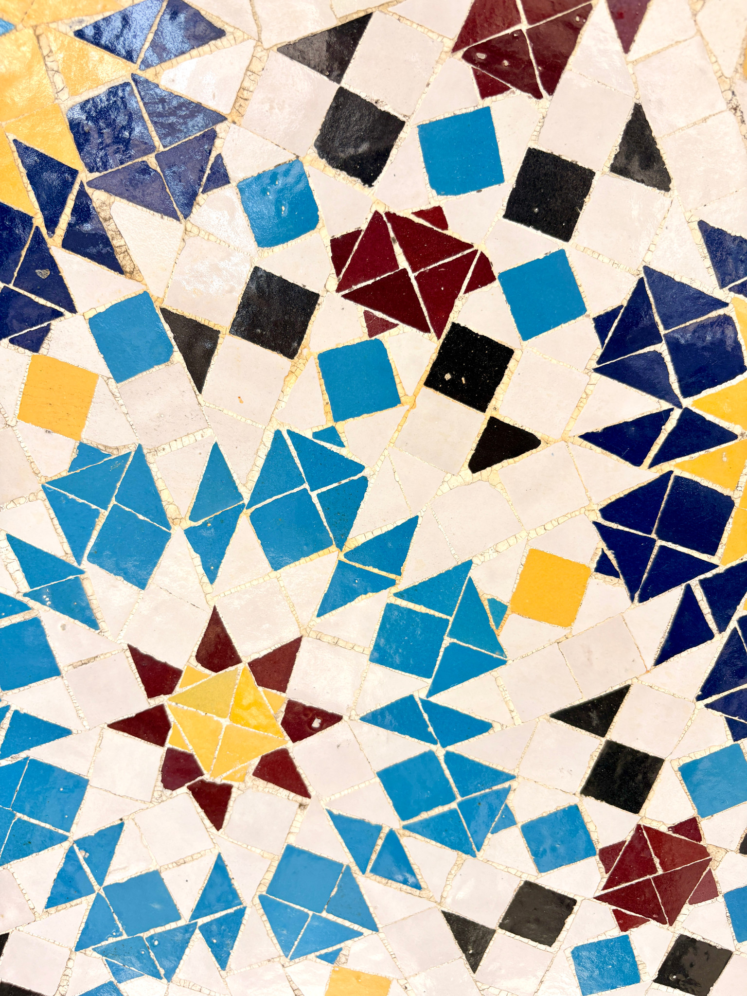 48" Multi Zellige Mosaic Table Top
