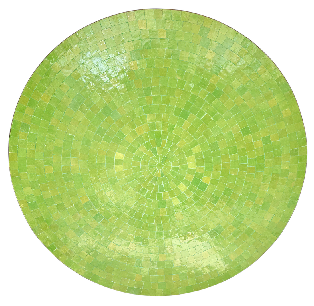 48" Limon Zellige Mosaic Table Top