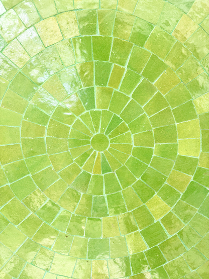 48" Limon Zellige Mosaic Table Top