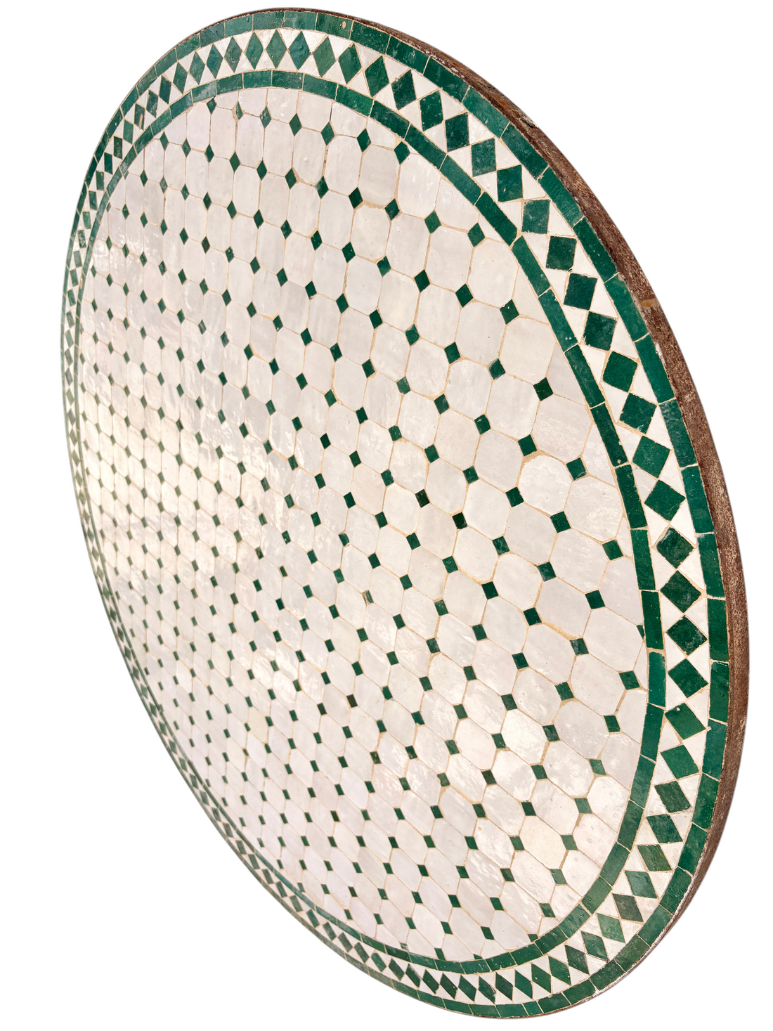 48" Multi Blanca Zellige Mosaic Table Top