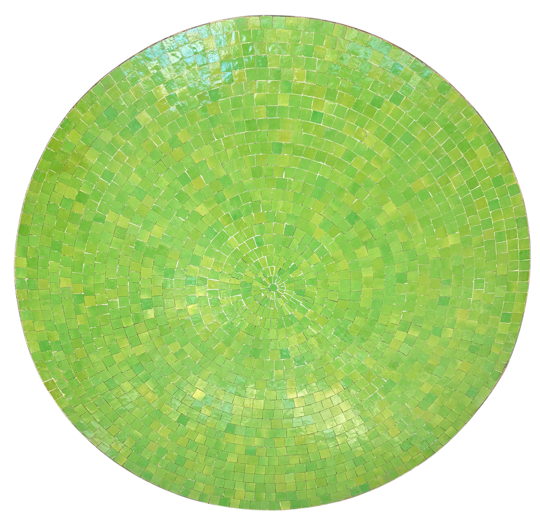 48" Limon Zellige Mosaic Table Top