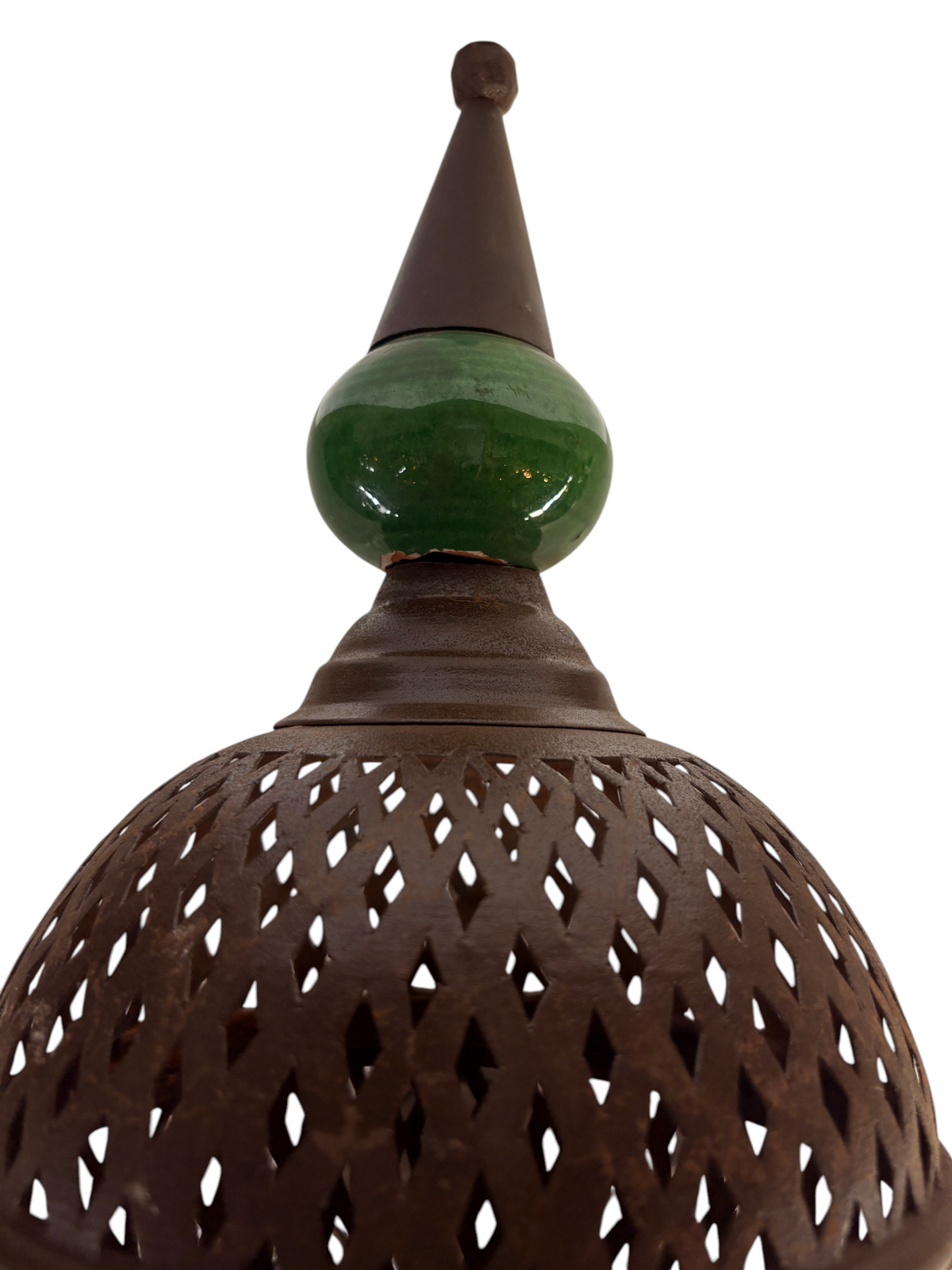 Moroccan Wall Sconce with Metal and Ceramic Ball