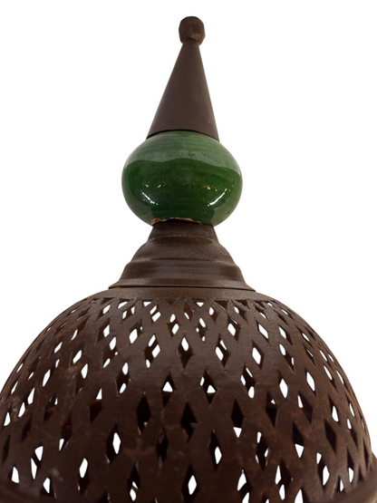 Moroccan Wall Sconce with Metal and Ceramic Ball