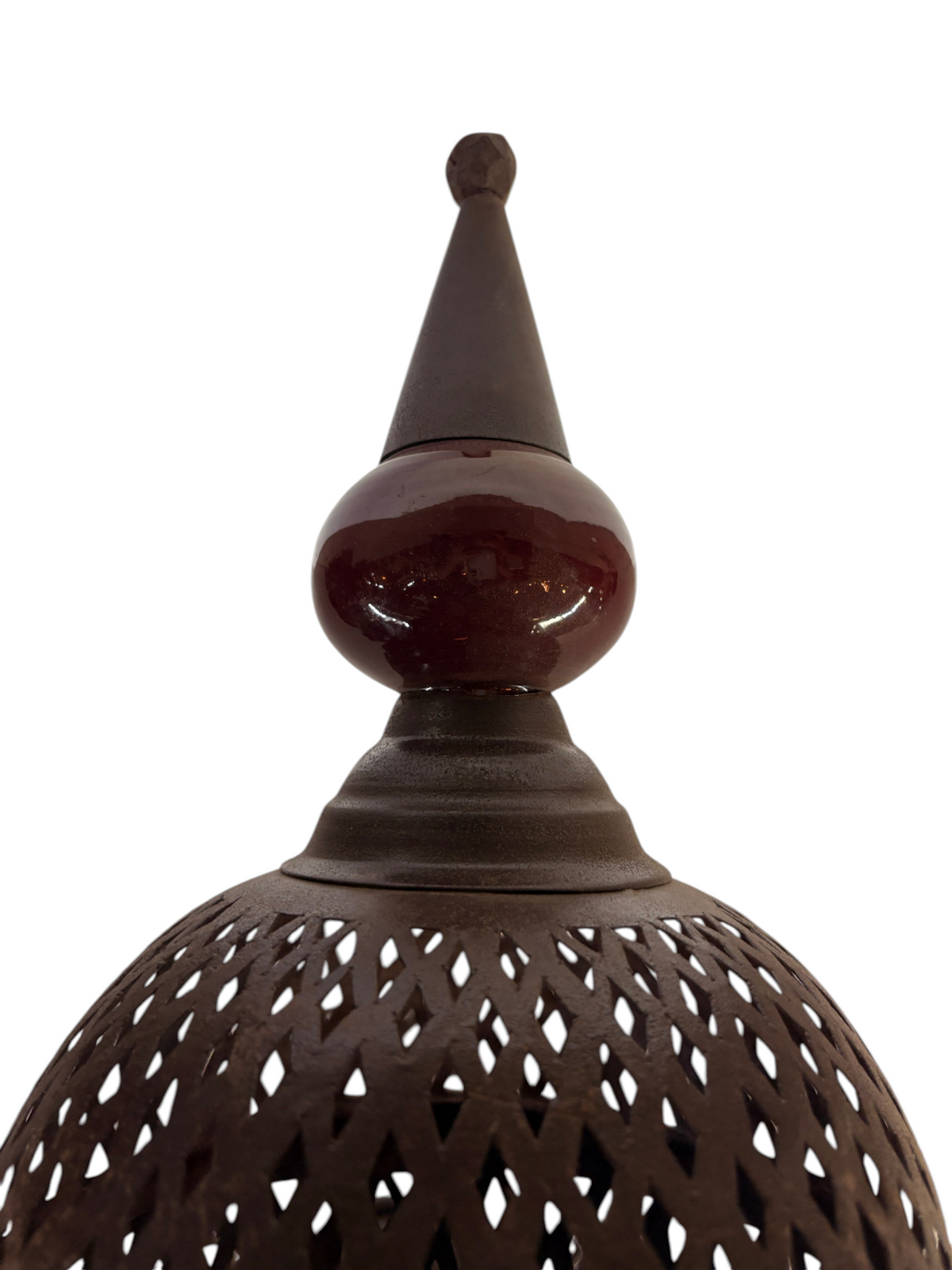 Moroccan Wall Sconce with Metal and Ceramic Ball