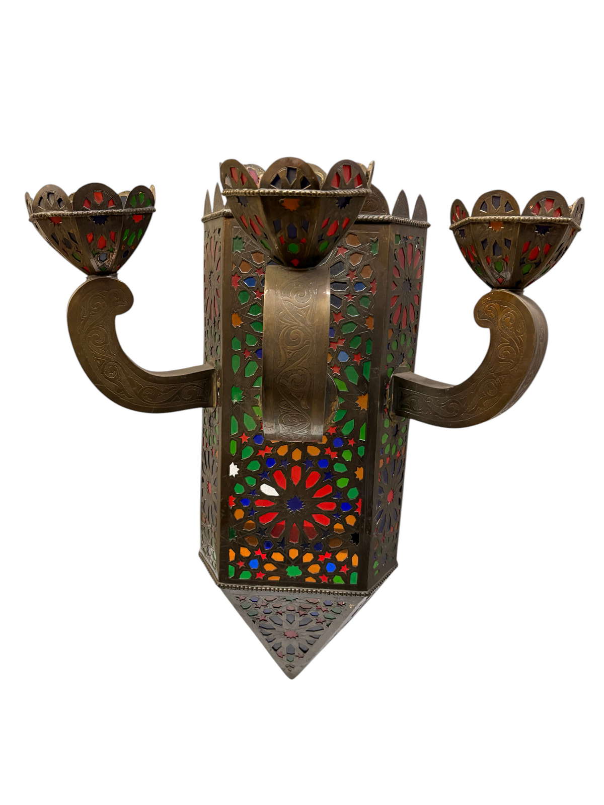 Antique Brass Sunburst Sconce