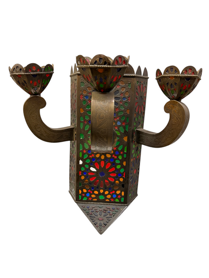 Antique Brass Sunburst Sconce