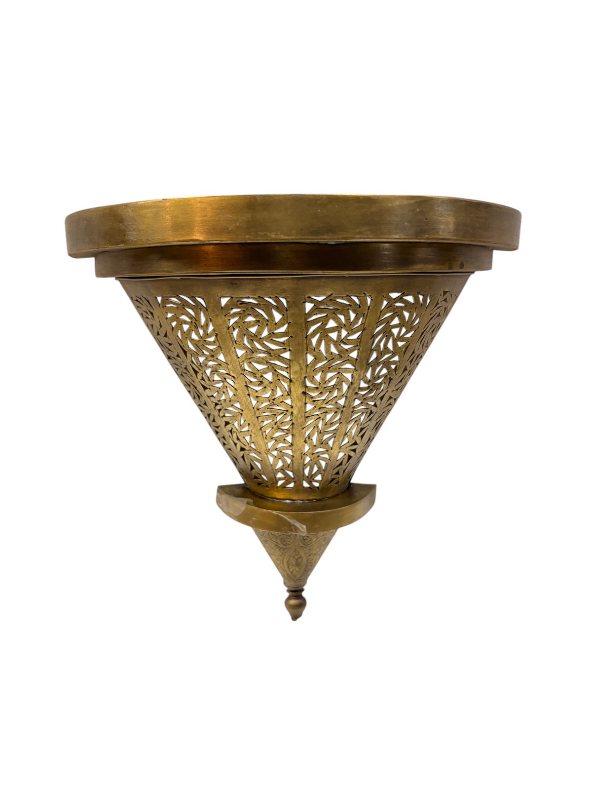 Intricately Designed Brass Wall Sconce