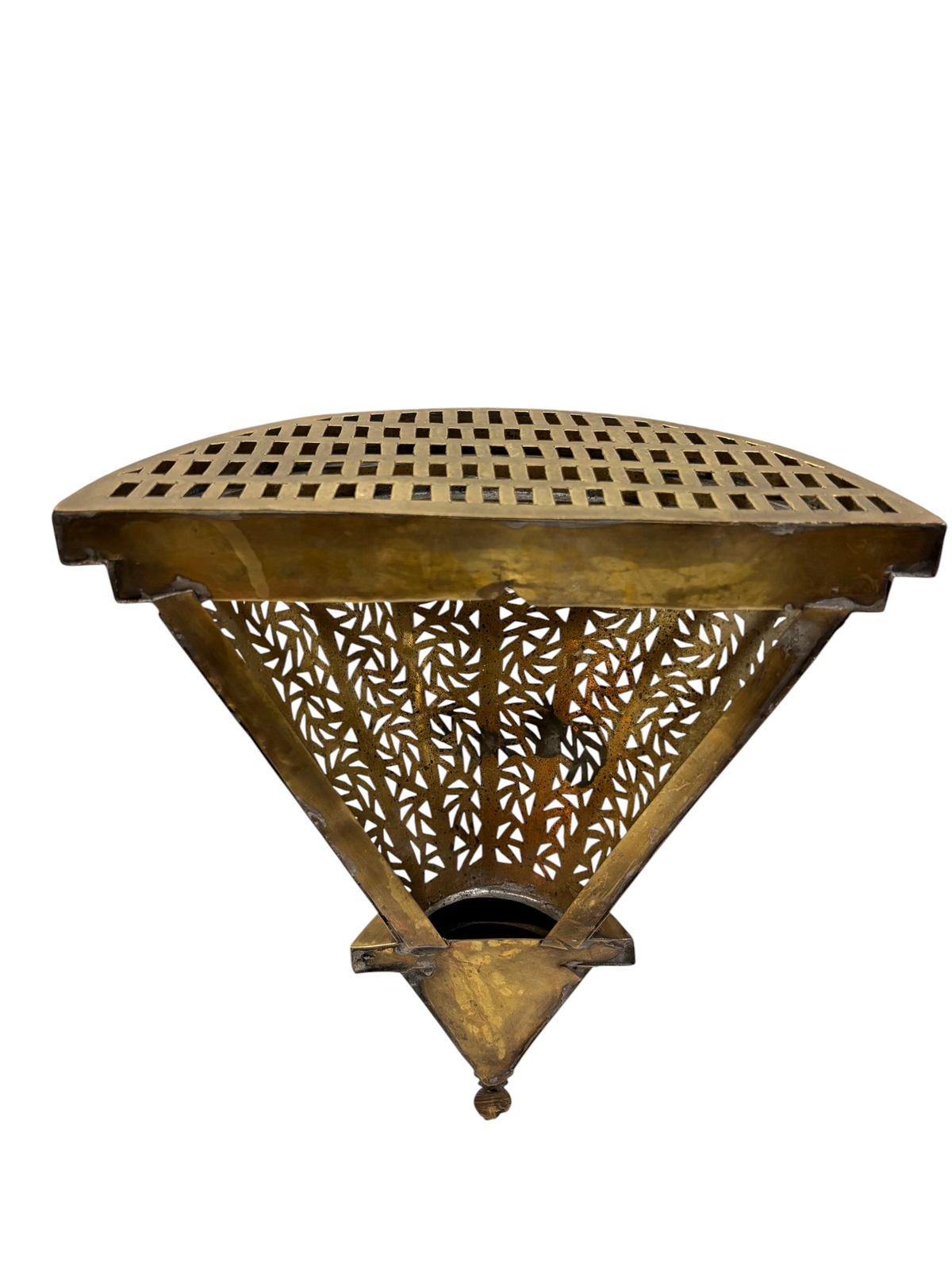 Intricately Designed Brass Wall Sconce