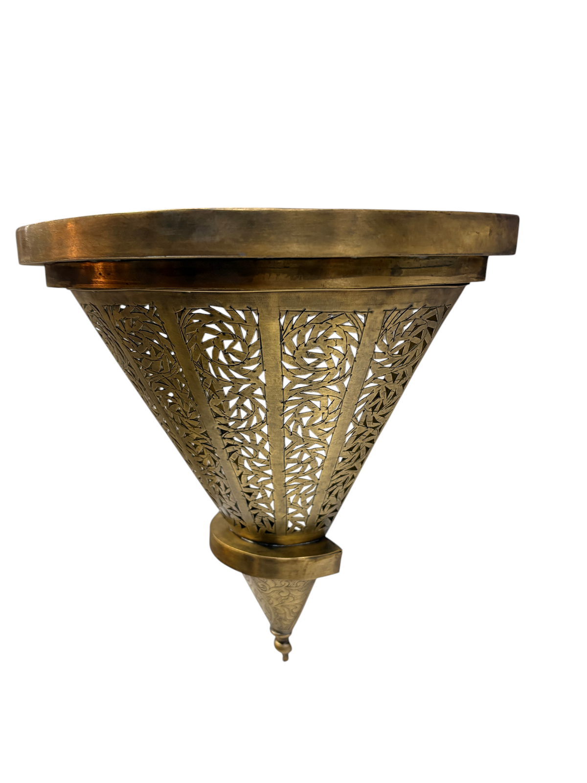 Intricately Designed Brass Wall Sconce