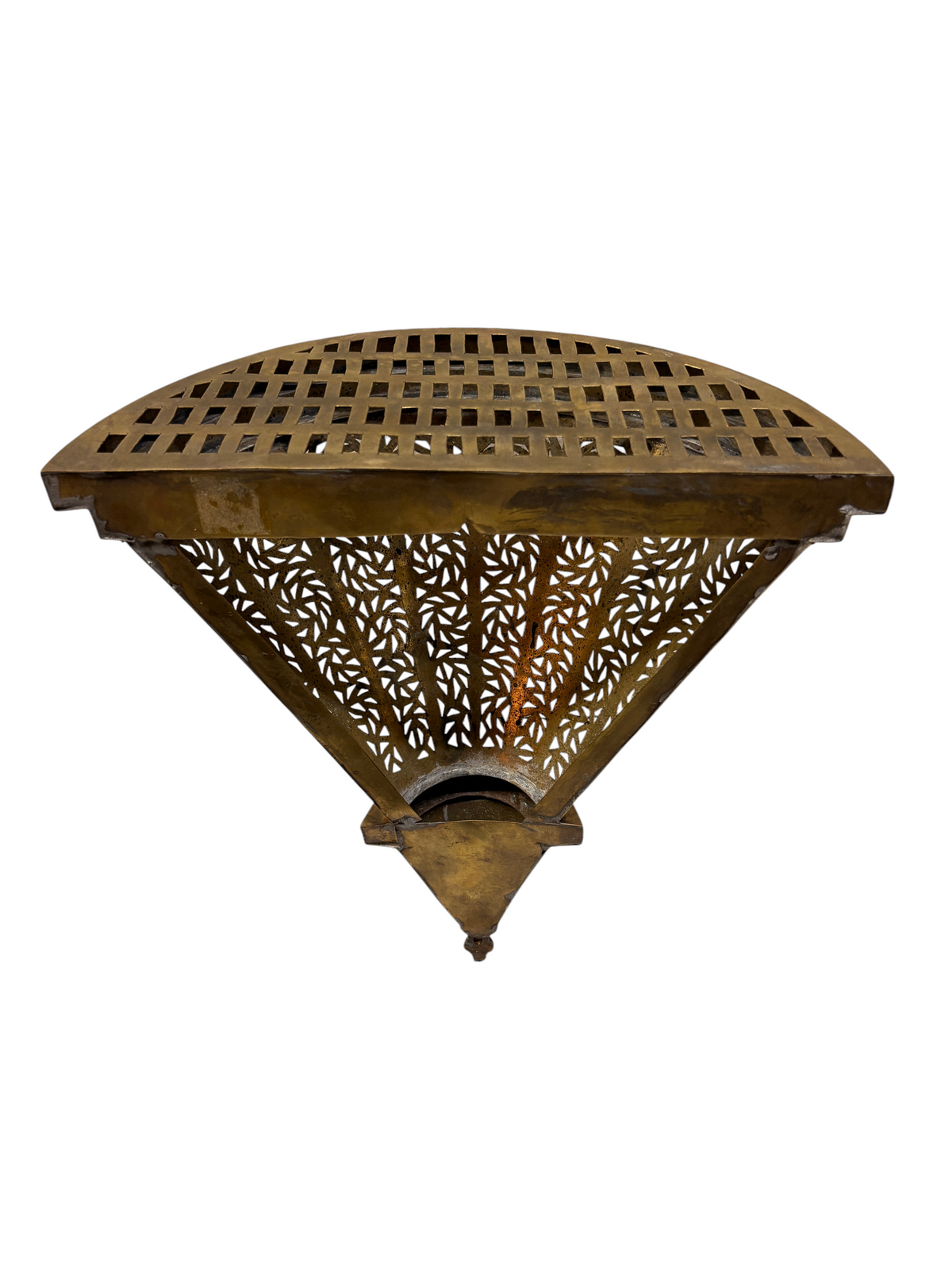 Intricately Designed Brass Wall Sconce