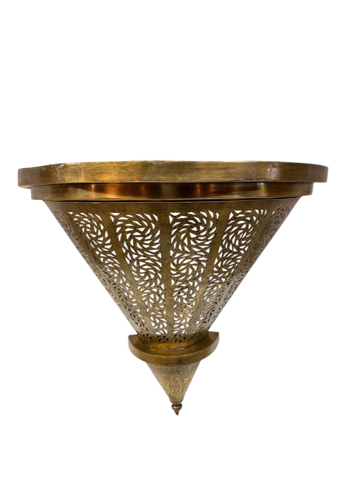 Intricately Designed Brass Wall Sconce