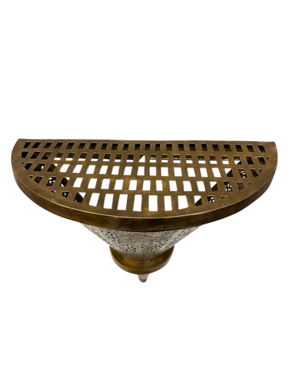 Intricately Designed Brass Wall Sconce