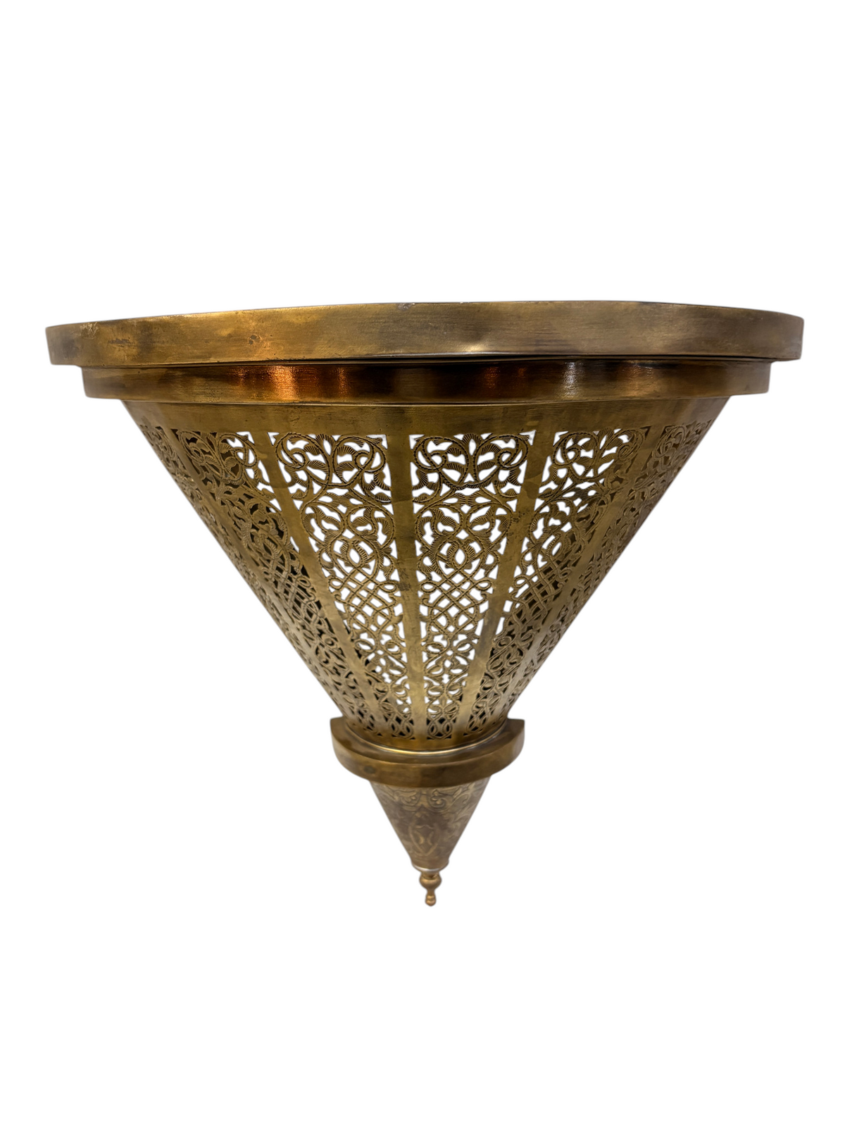 Intricately Designed Brass Wall Sconce