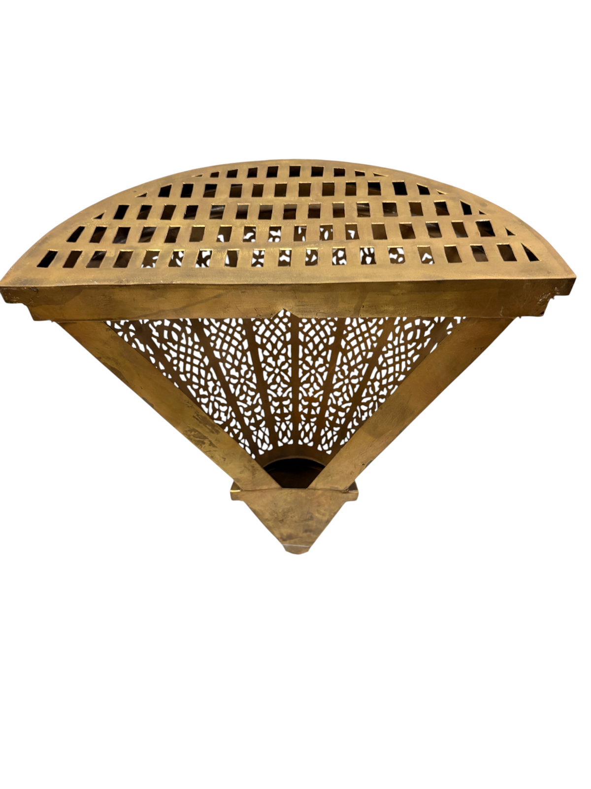 Intricately Designed Brass Wall Sconce
