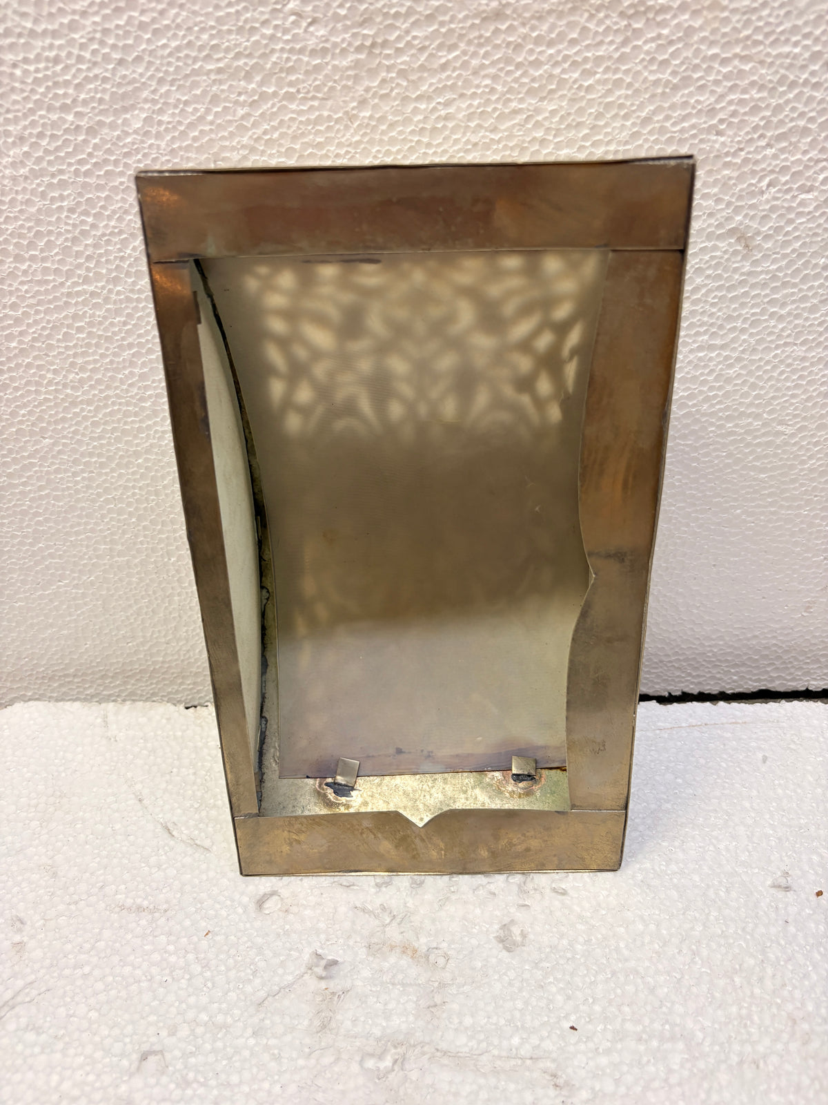 Half Moon Shaped Brass Wall Sconce