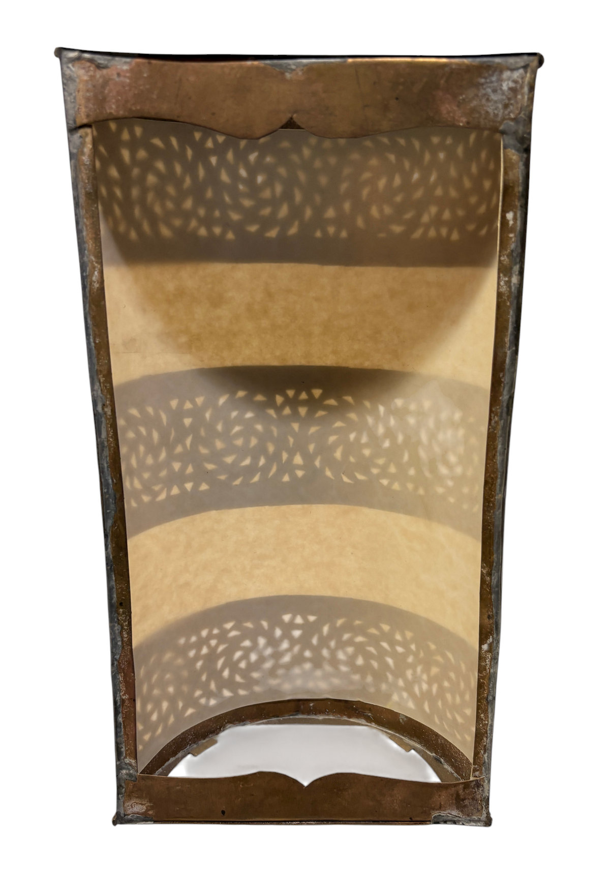 Cylinder Shaped Brass Wall Sconce