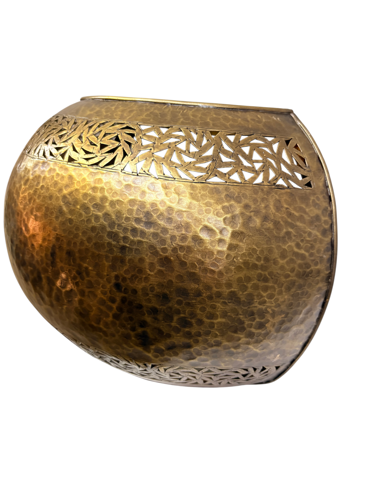Flush Mount Half Moon Brass Wall Sconce