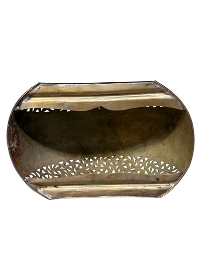 Flush Mount Half Moon Brass Wall Sconce