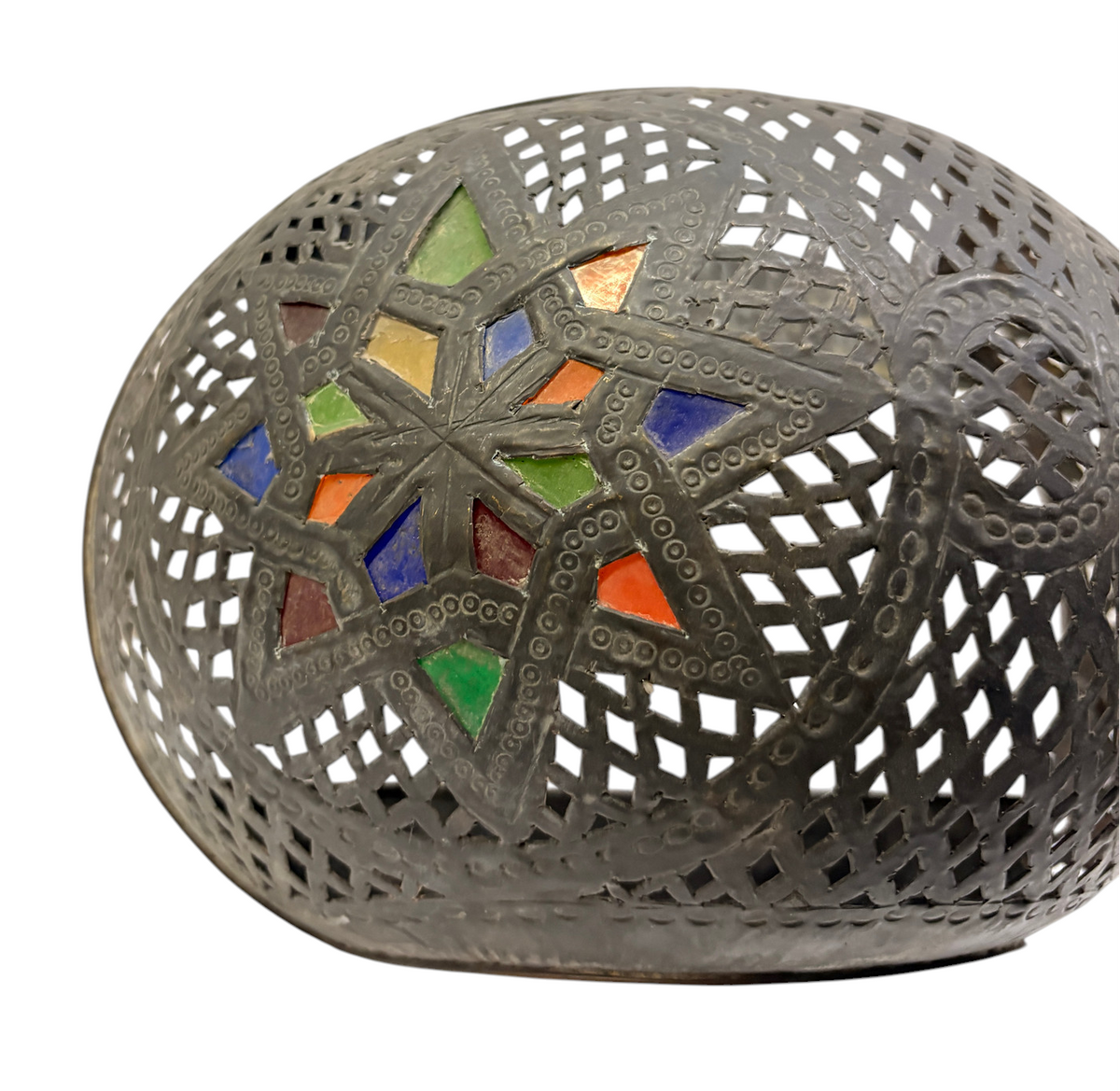 Domed Lattice Sconce with Star Medallions