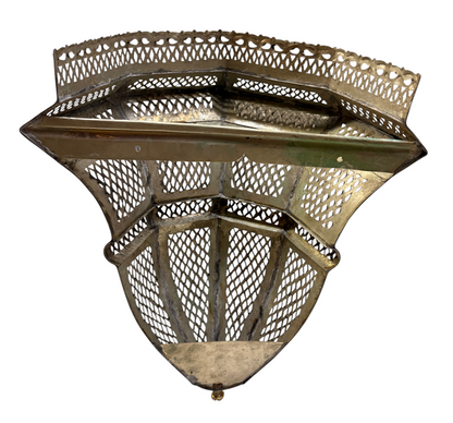 Tiered Lattice Lantern Sconce