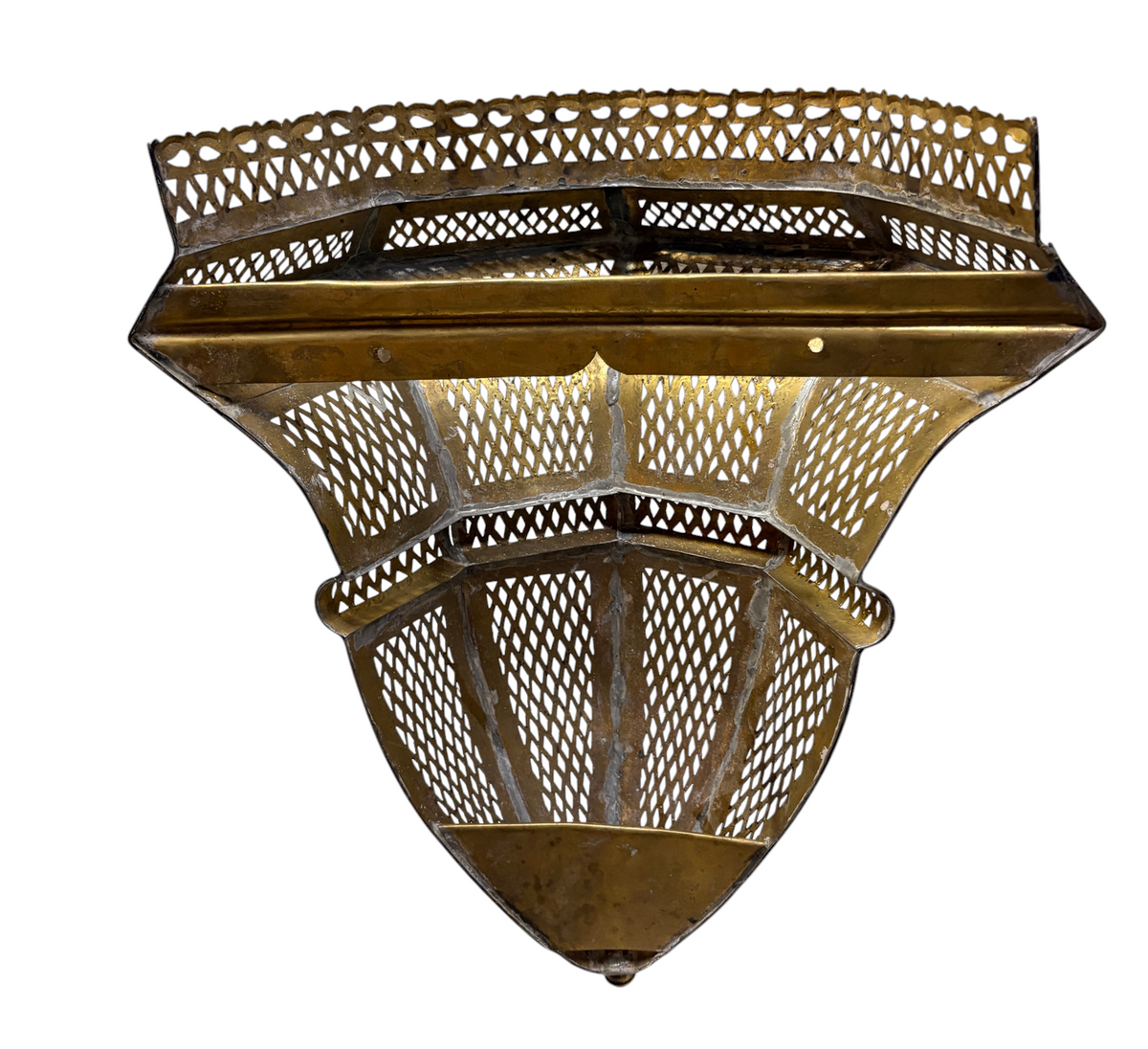 Tiered Lattice Lantern Sconce