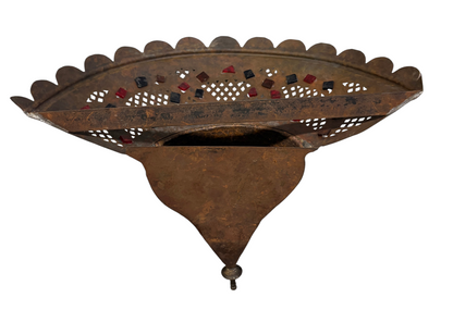 Umbrella-Top Iron Sconce