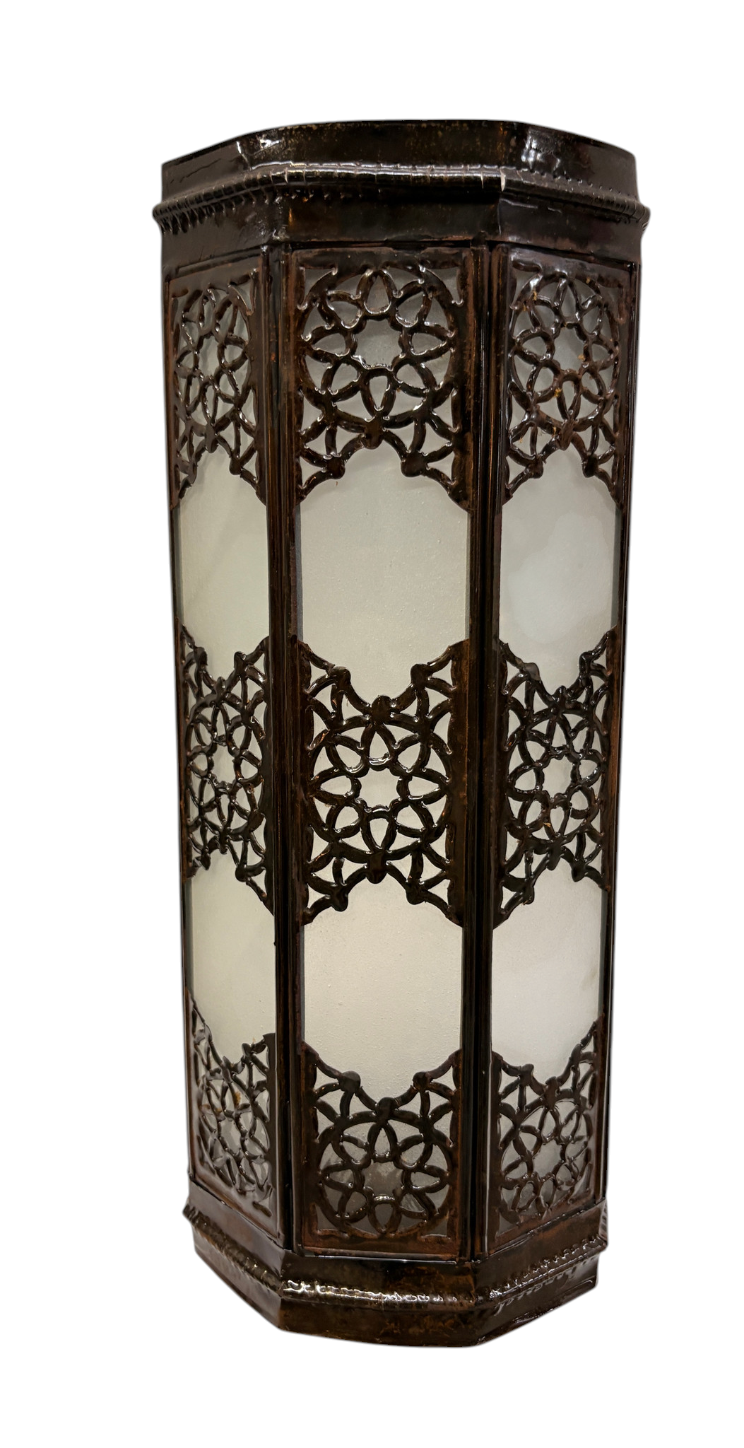 Wall Sconce with White Glass